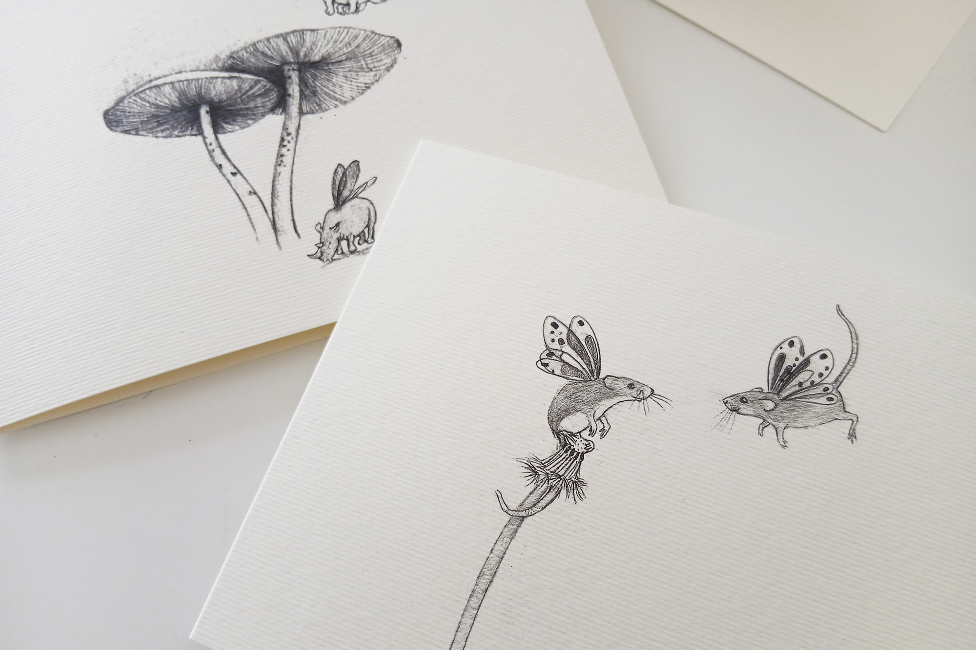 Cards - Set of Four Things With Wings Cards - Image 2