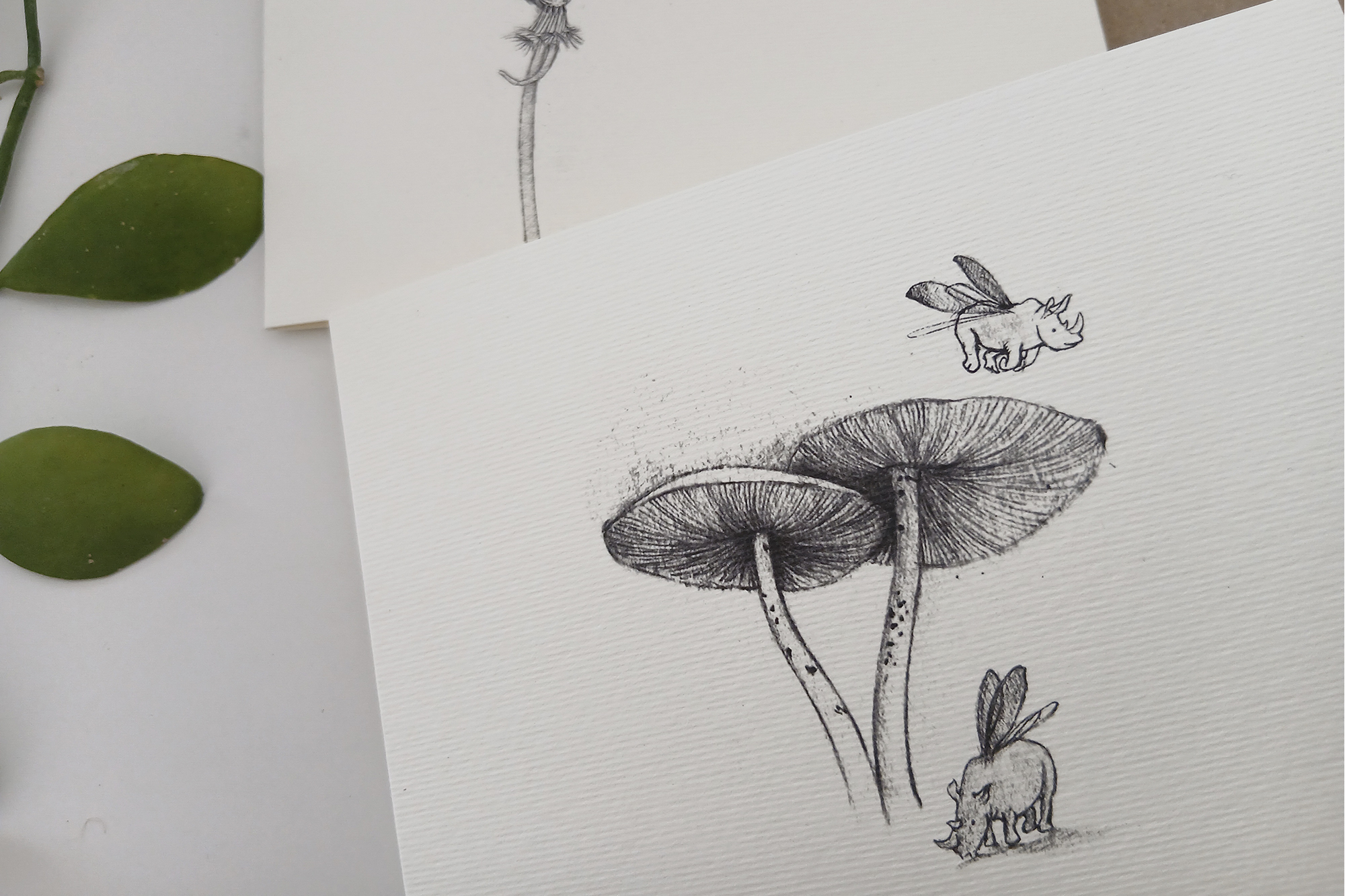 Cards - Set of Four Things With Wings Cards - Image 3