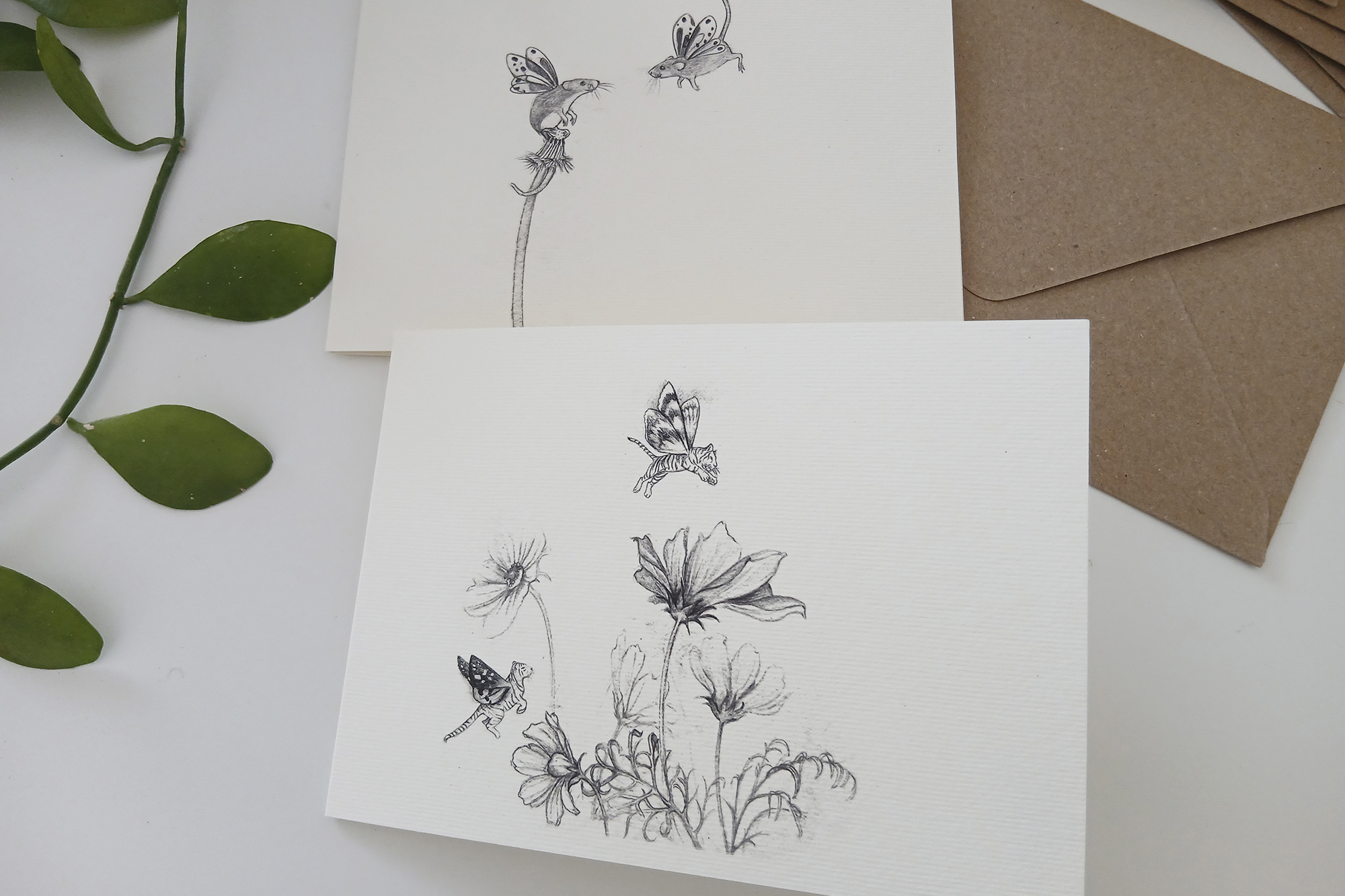Cards - Set of Four Things With Wings Cards - Image 4