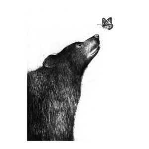 Sale Print - Bear and Butterfly