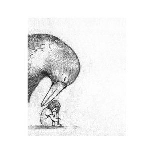 Sale Print - Crow and Girl - Small Print