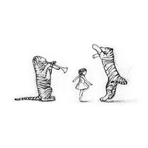 Sale Print - Dancing with Tigers Etching