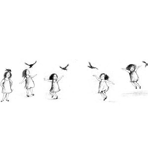 Sale Print - Florence Playing with Birds