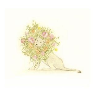 Sale Print - Lion with Flower Mane