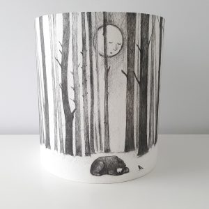 Sale Lampshade - TALL 25cm midnight Bear - Lamp fitting
