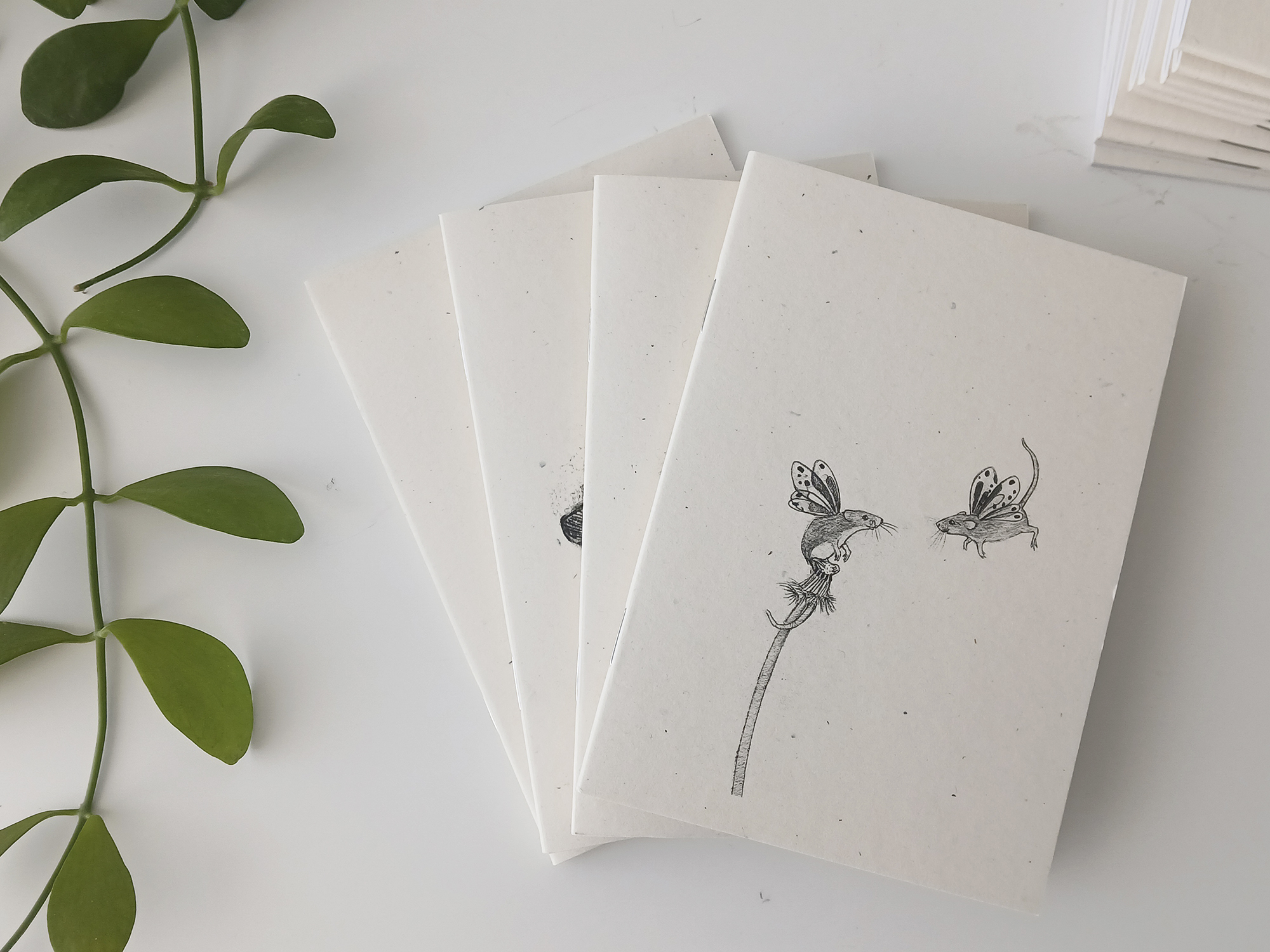 Small Notebooks A6 - Set of Four Things with Wings Notebooks - Image 5