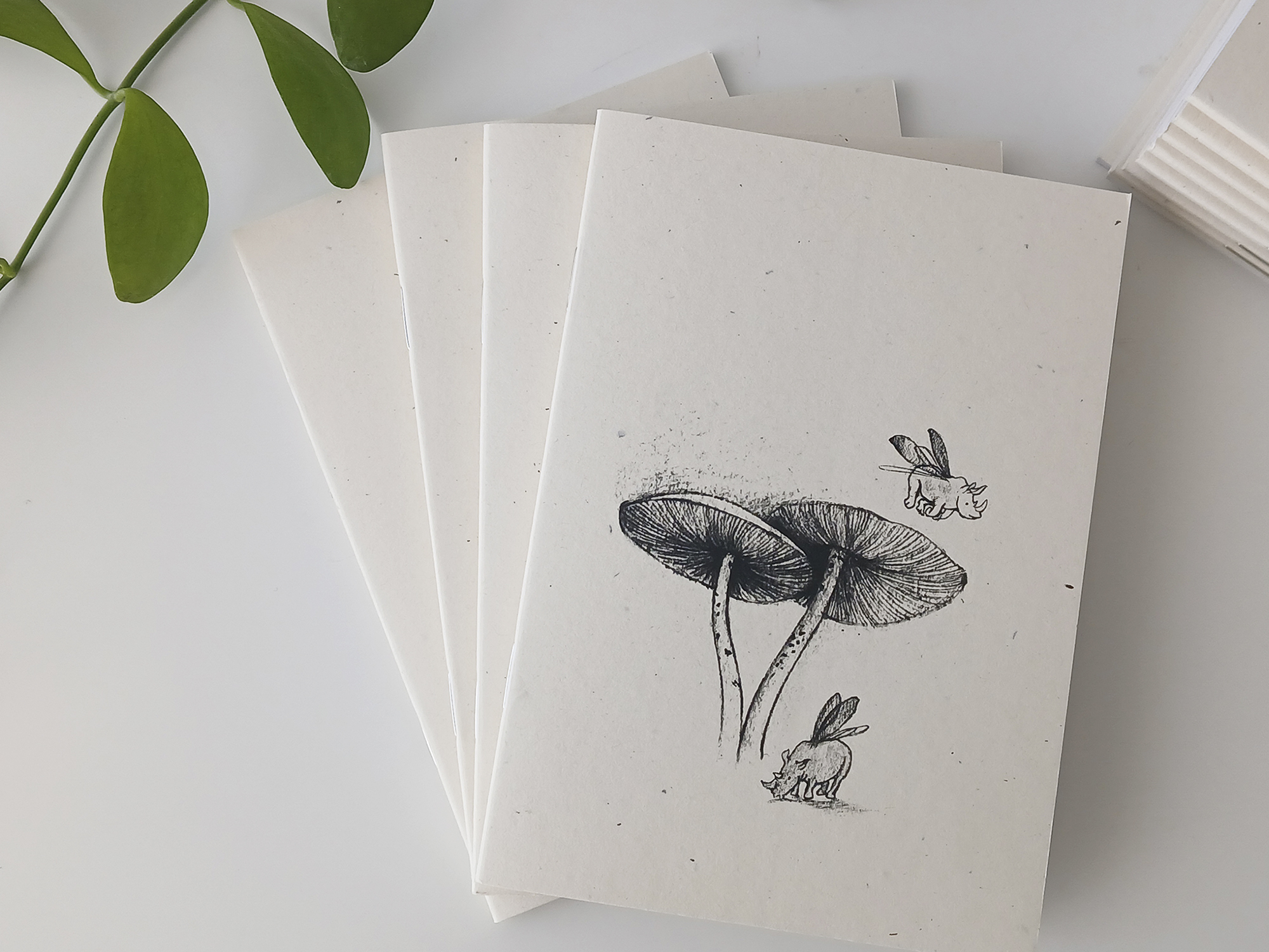 Small Notebooks A6 - Set of Four Things with Wings Notebooks - Image 3