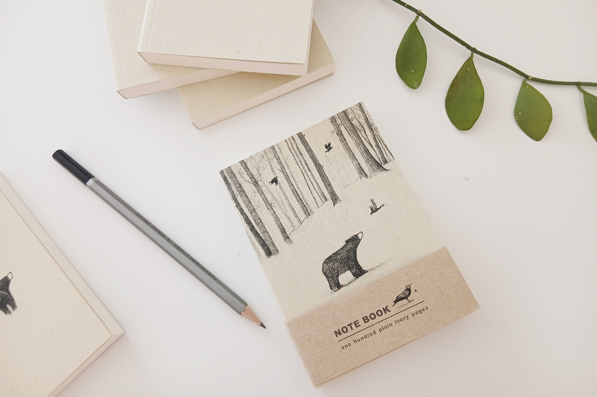 *NEW Small Notebook Bear 1 - Journal Style