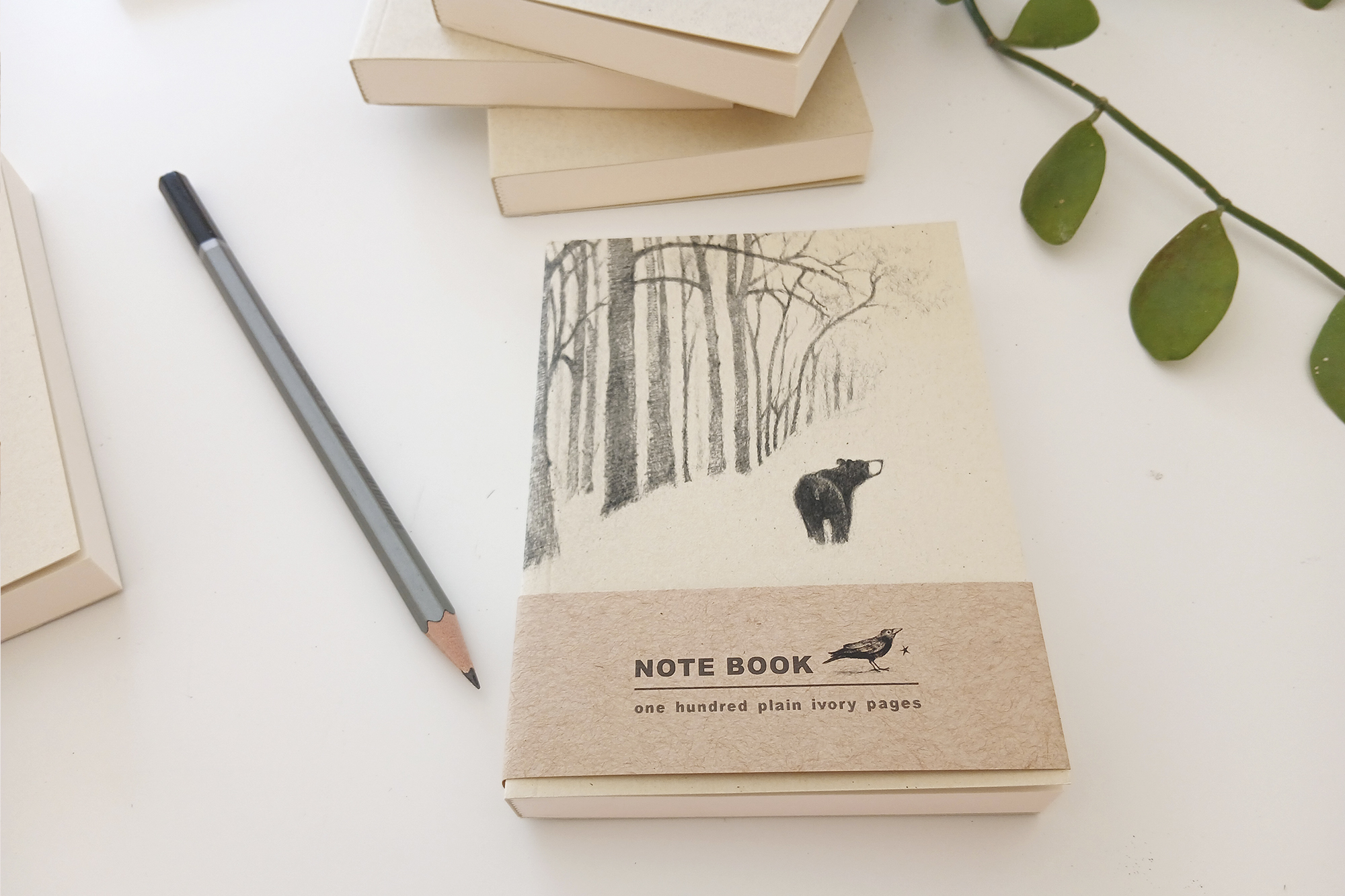 *NEW Small Notebook Bear 2 - Journal Style